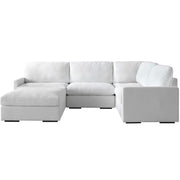 Uttermost Refuge Modular Armless Piece ~ Ultra Plush Artic White Performance Fabric