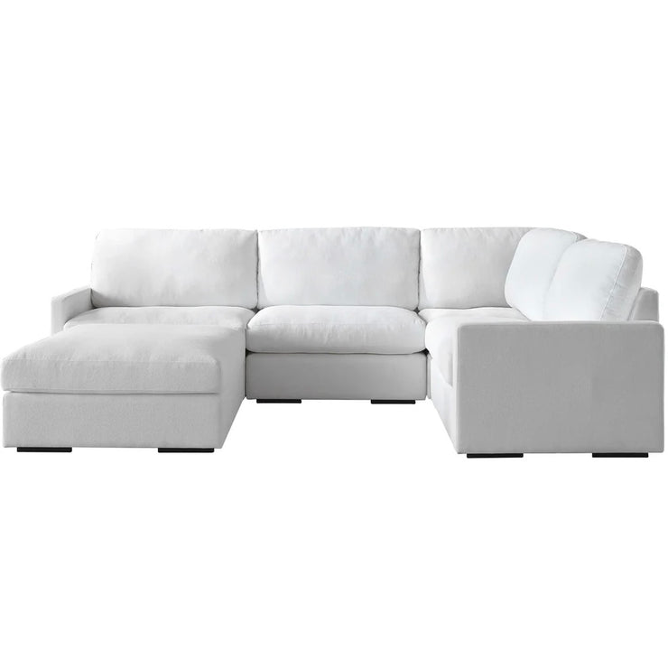 Uttermost Refuge Modular Armless Piece ~ Ultra Plush Artic White Performance Fabric