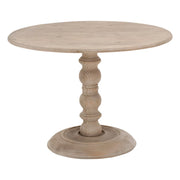 Essentials For Living Chelsea 42” Round Dining Table ~ Smoke Gray Pine
