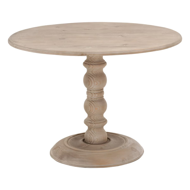 Essentials For Living Chelsea 42” Round Dining Table ~ Smoke Gray Pine