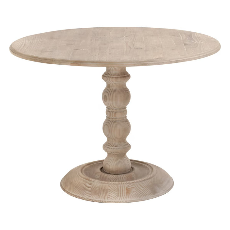 Essentials For Living Chelsea 42” Round Dining Table ~ Smoke Gray Pine