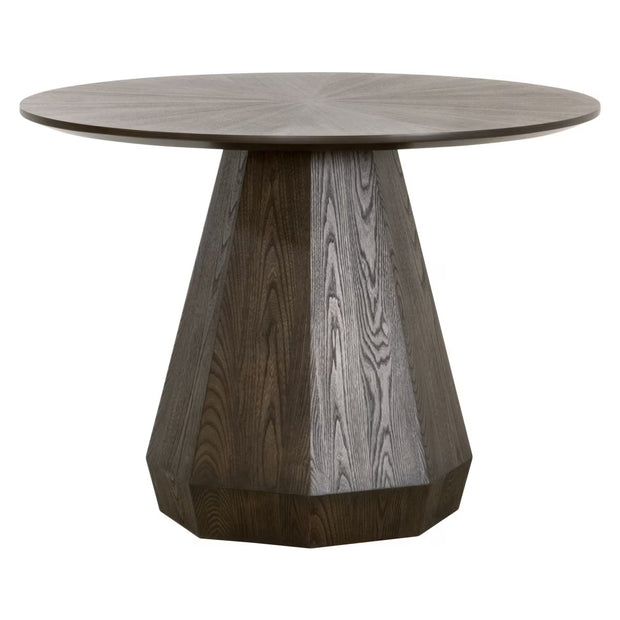 Essentials For Living Coulter 42” Round Dining Table ~ Burnished Brown Ash