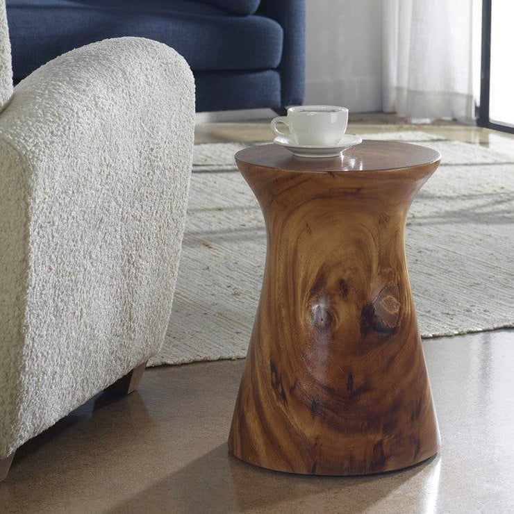Uttermost Swell Natural Honey Suar Wood Drink Table