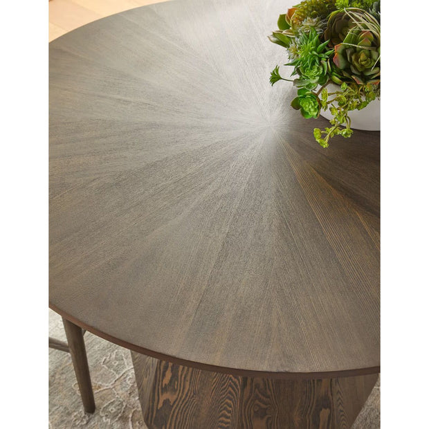 Essentials For Living Coulter 42” Round Dining Table ~ Burnished Brown Ash