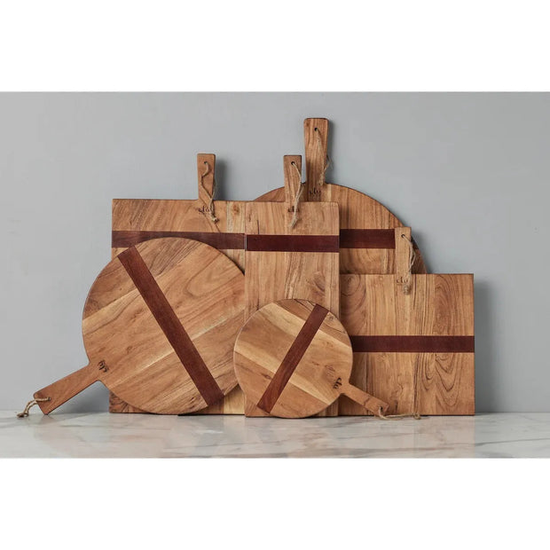 etúHOME Natural Acacia Wood Rectangle Charcuterie Board ~ Extra Small