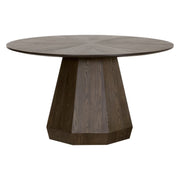 Essentials For Living Coulter 54” Round Dining Table ~ Burnished Brown Ash