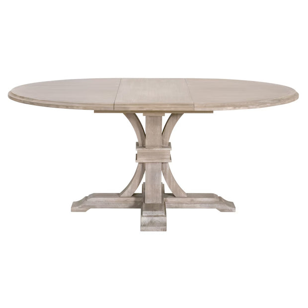 Essentials For Living Devon 54” Round Extension Dining Table ~ Natural Gray Acacia