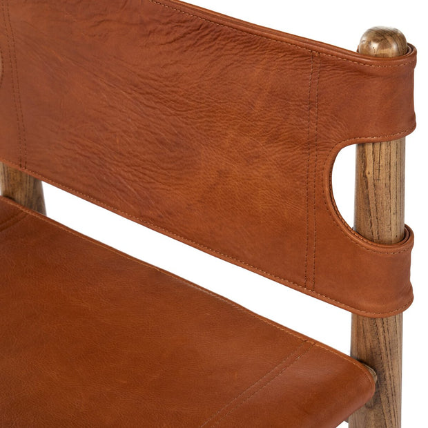 Four Hands Nino Sling Style Dining Chair ~ Dakota Tobacco Leather