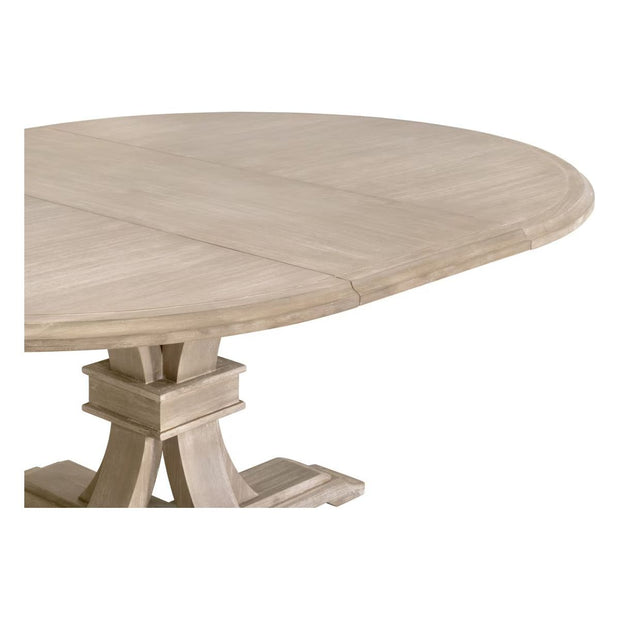 Essentials For Living Devon 54” Round Extension Dining Table ~ Natural Gray Acacia