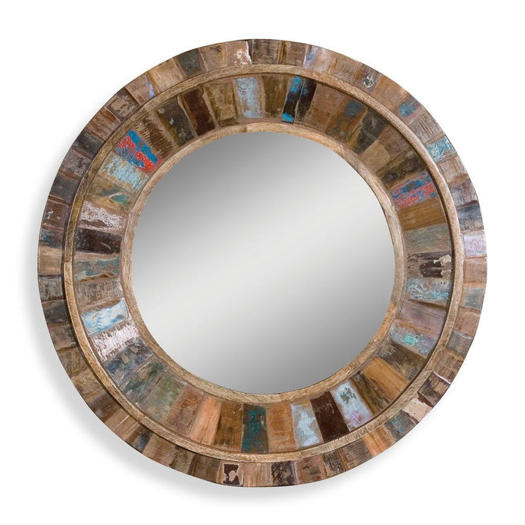 Uttermost Jeremiah Mango Wood Round Mirror