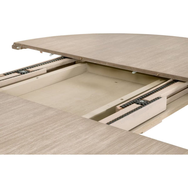 Essentials For Living Devon 54” Round Extension Dining Table ~ Natural Gray Acacia