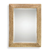 Uttermost Rora Natural Woven Banana Wrapped Coastal Style Mirror
