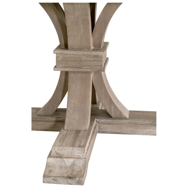Essentials For Living Devon 54” Round Extension Dining Table ~ Natural Gray Acacia