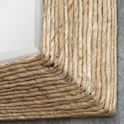 Uttermost Rora Natural Woven Banana Wrapped Coastal Style Mirror