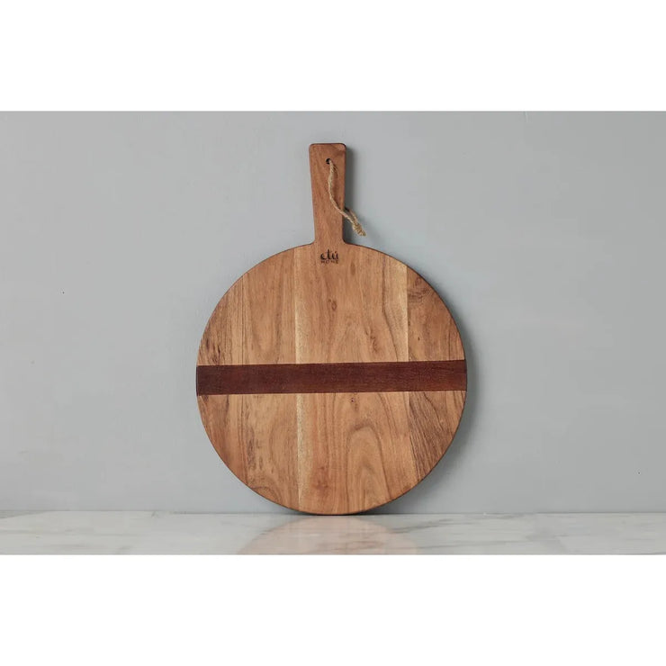 etúHOME Natural Acacia Wood Round Charcuterie Board ~ Small ~ SALE ~ LIMITED QUANTITIES