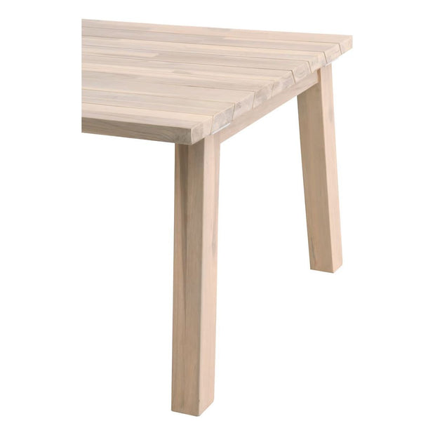 Essentials For Living Diego Outdoor Dining Table ~ Gray Teak