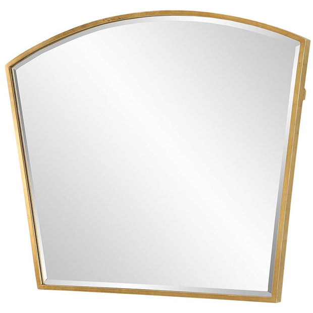 Uttermost Boundary Antique Gold Leaf Iron Arch Mirror