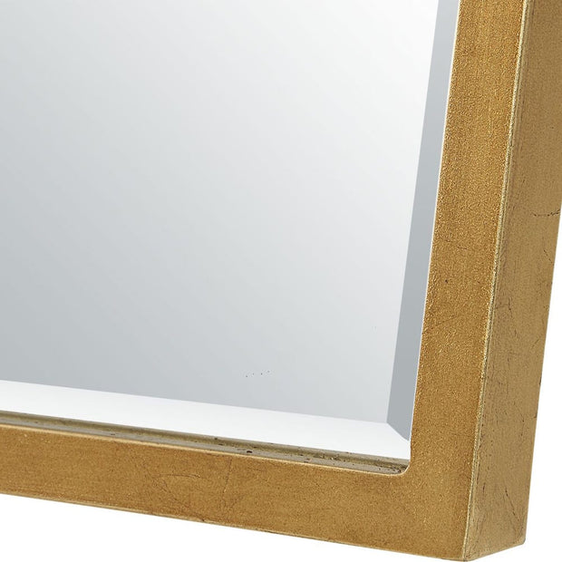 Uttermost Boundary Antique Gold Leaf Iron Arch Mirror