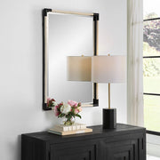 Uttermost Marina White Cotton Rope With Matte Black Iron Mirror