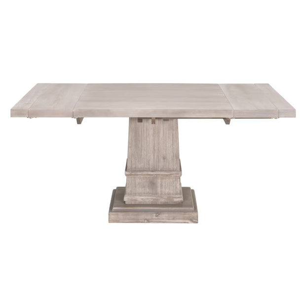 Essentials For Living Hudson 44” Square Extension Dining Table ~ Natural Gray Acacia