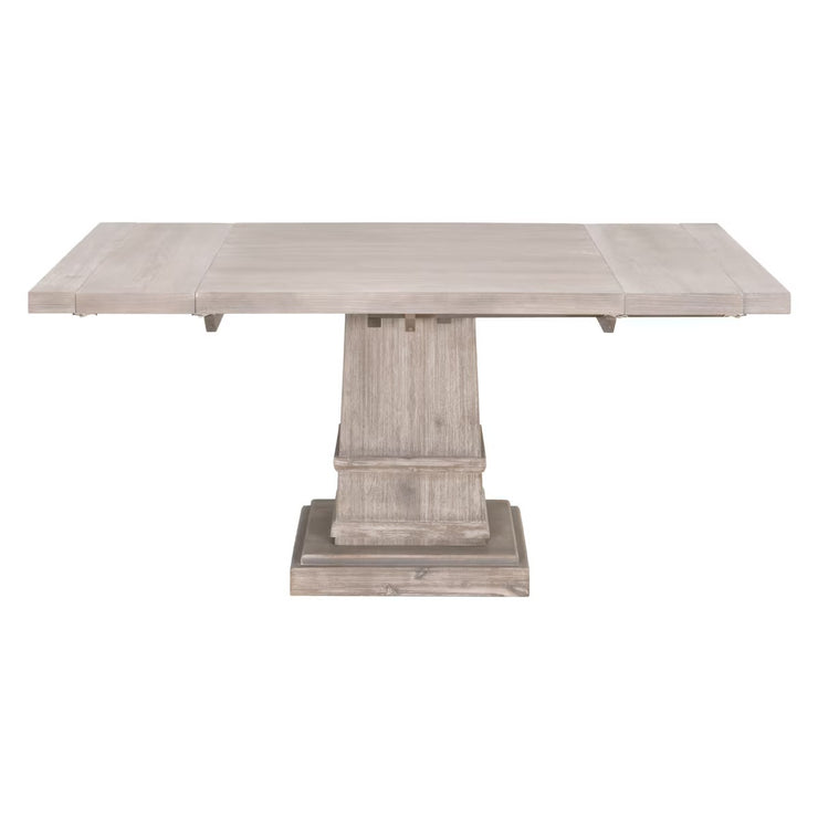 Essentials For Living Hudson 44” Square Extension Dining Table ~ Natural Gray Acacia