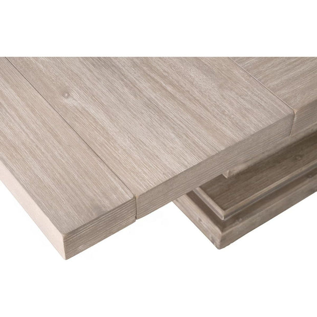 Essentials For Living Hudson 44” Square Extension Dining Table ~ Natural Gray Acacia