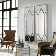 Uttermost Sarconi Silver Leaf And Wood Grains Mirror