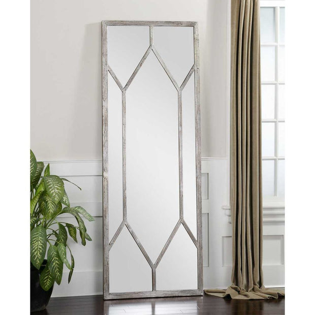 Uttermost Sarconi Silver Leaf And Wood Grains Mirror