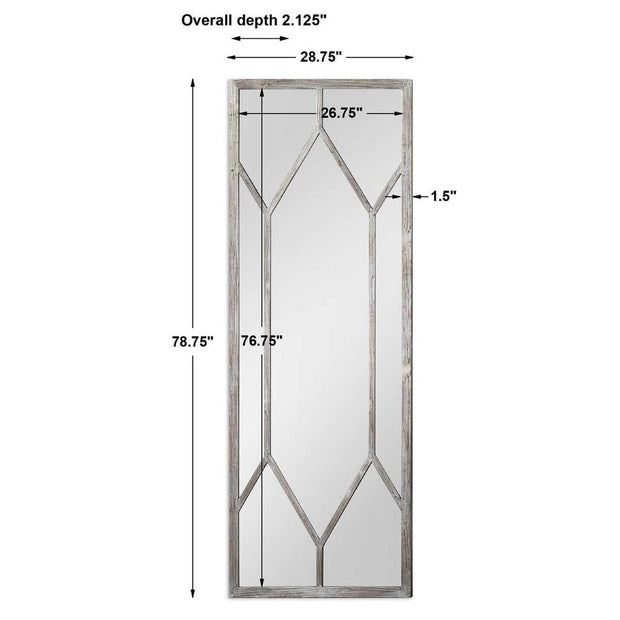 Uttermost Sarconi Silver Leaf And Wood Grains Mirror