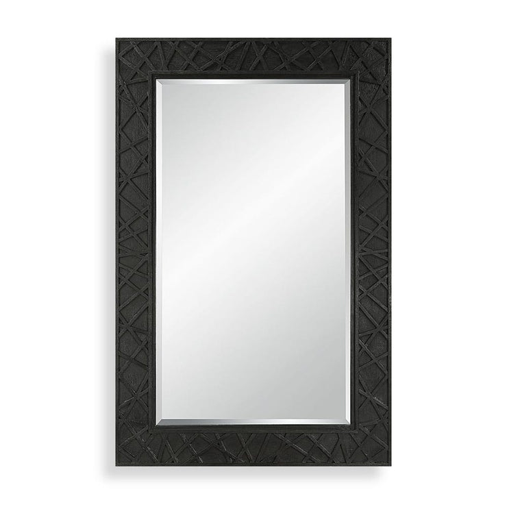 Uttermost Everest Wood Frame Finished in Satin Black Mirror