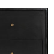 Four Hands Soto Black Iron Media Console ~ Weathered Bronze Hardware