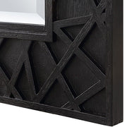 Uttermost Everest Wood Frame Finished in Satin Black Mirror