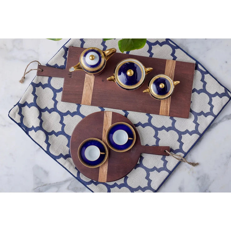 etúHOME Saddle Acacia Wood Rectangle Charcuterie Board ~ Small