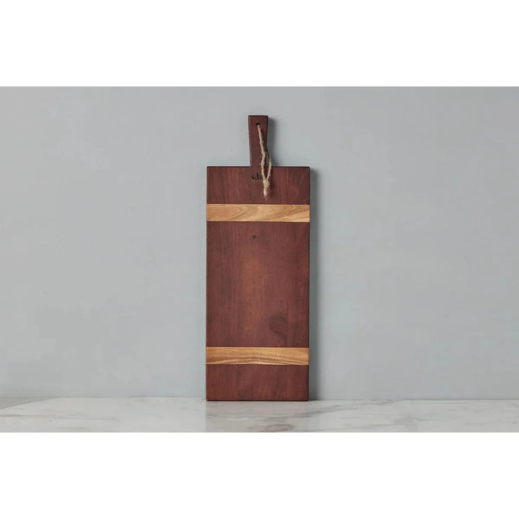 etúHOME Saddle Acacia Wood Rectangle Charcuterie Board ~ Small