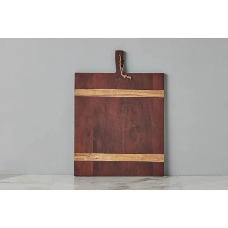 etúHOME Saddle Acacia Wood Rectangle Charcuterie Board ~ Medium