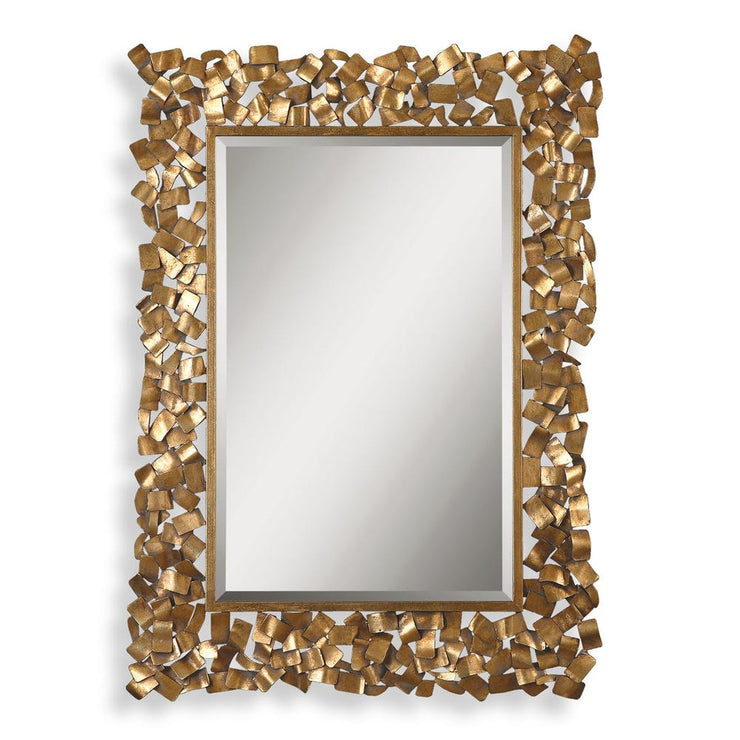 Uttermost Capulin Antique Gold Metal Strip Mirror