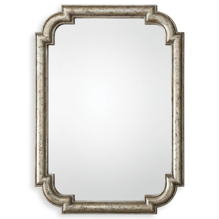 Uttermost Calanna Traditional Distressed Silver Leaf Mirror