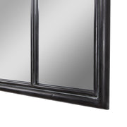 Uttermost Lyda Distressed Black Arch Window Pane Mirror