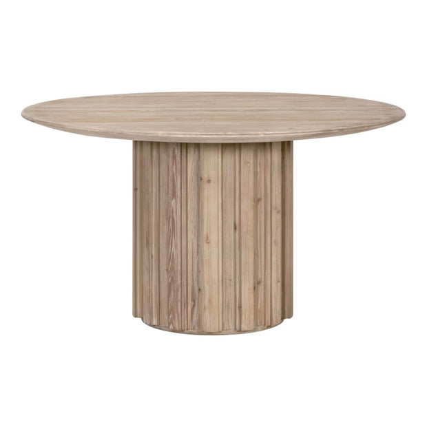 Essentials For Living Roma 54” Round Dining Table ~ Smoke Gray Pine
