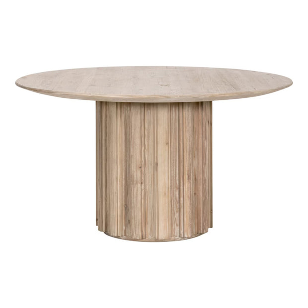 Essentials For Living Roma 54” Round Dining Table ~ Smoke Gray Pine