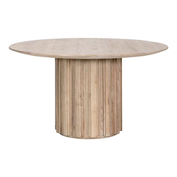 Essentials For Living Roma 54” Round Dining Table ~ Smoke Gray Pine