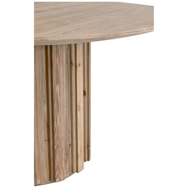 Essentials For Living Roma 54” Round Dining Table ~ Smoke Gray Pine