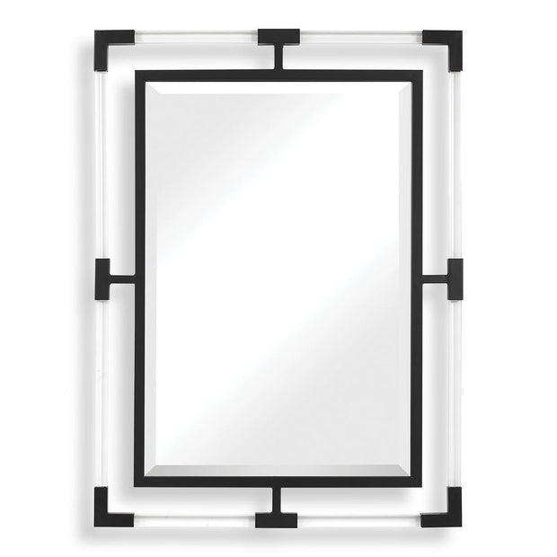 Uttermost Balkan Matte Black Mirror