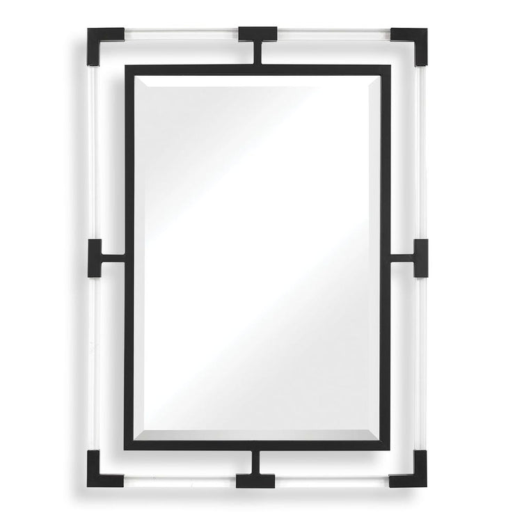 Uttermost Balkan Matte Black Mirror