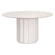 Essentials For Living Roma 54” Round Dining Table ~ White Wash Pine