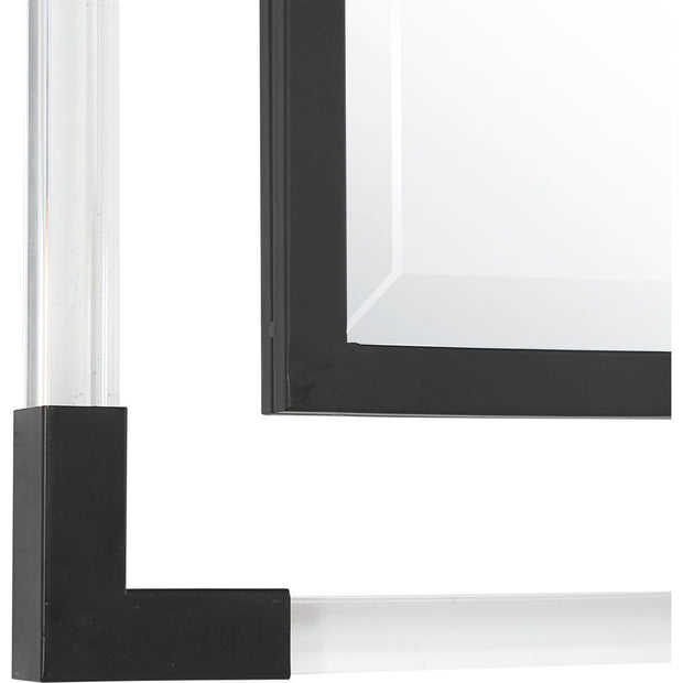 Uttermost Balkan Matte Black Mirror