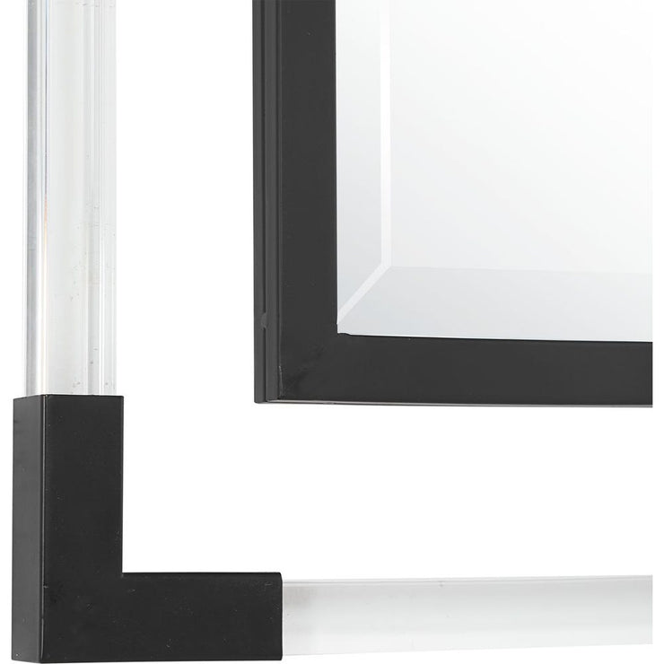 Uttermost Balkan Matte Black Mirror