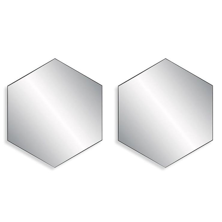 Uttermost Amaya Soft Matte Black Hexagon Mirrors ~ Set Of 2