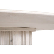 Essentials For Living Roma 54” Round Dining Table ~ White Wash Pine