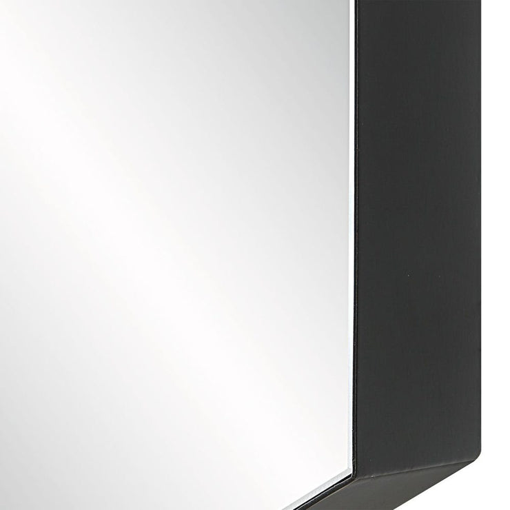 Uttermost Amaya Soft Matte Black Hexagon Mirrors ~ Set Of 2